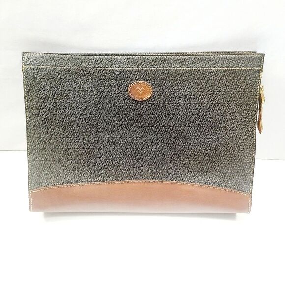 Mario Valentino Leather Clutch Bag - Picture 1 of 7